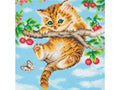 Medium (11.8" x 11.8") Crystal Art Kit - Cherry Kitten