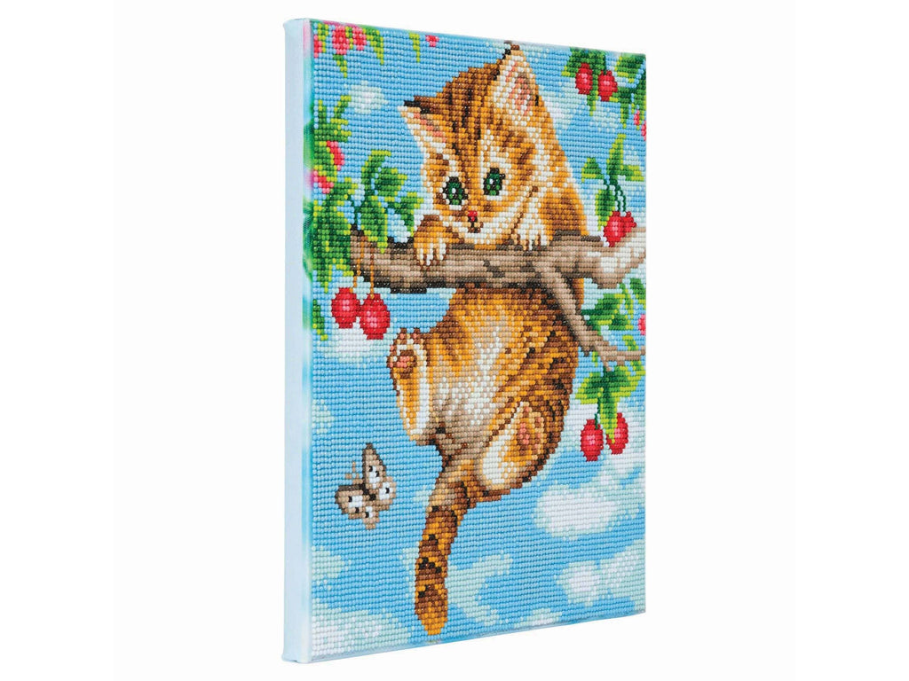 Medium (11.8" x 11.8") Crystal Art Kit - Cherry Kitten