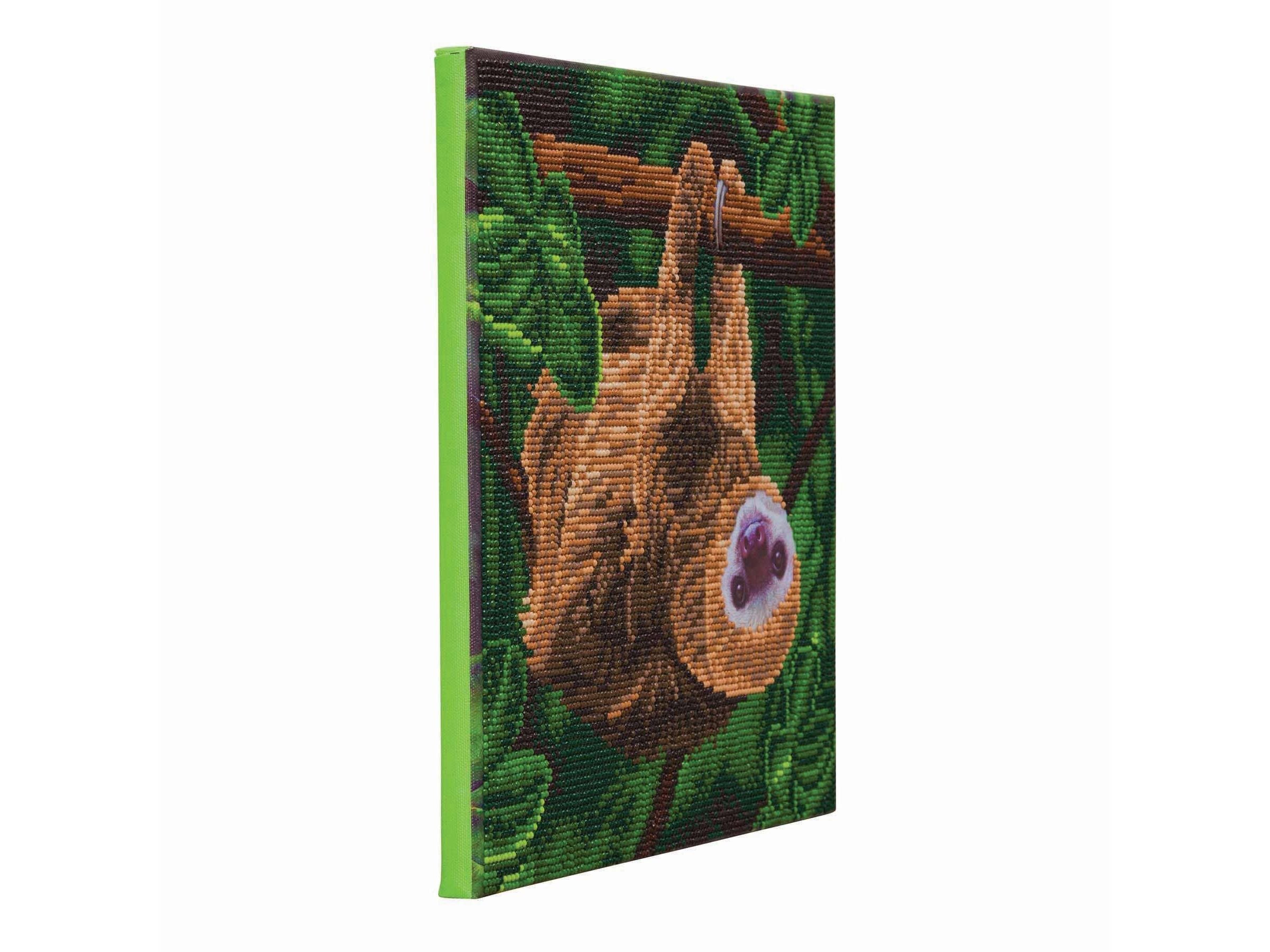 Crystal Art Kit - Two Toed Sloth Medium (11.8" x 11.8")