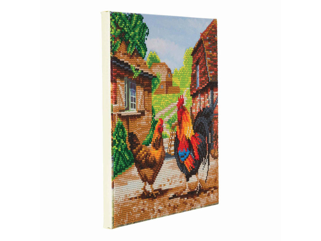 Medium (11.8" x 11.8") Crystal Art Mounted Kit: Farm