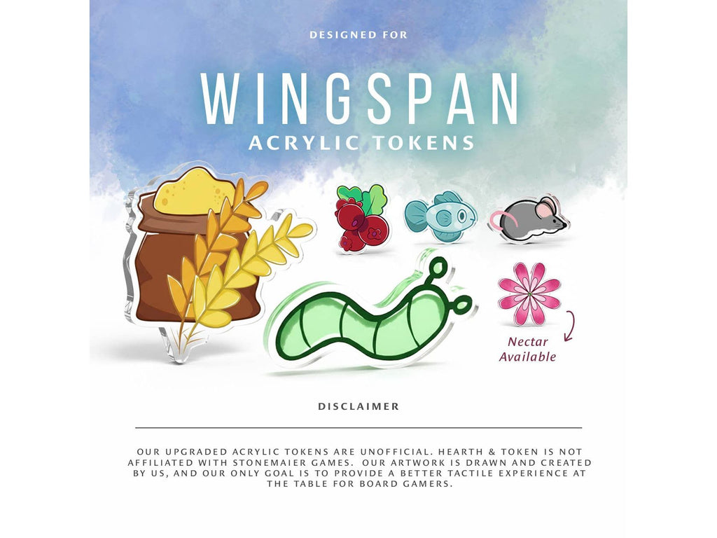 Wingspan Acrylic Game Tokens