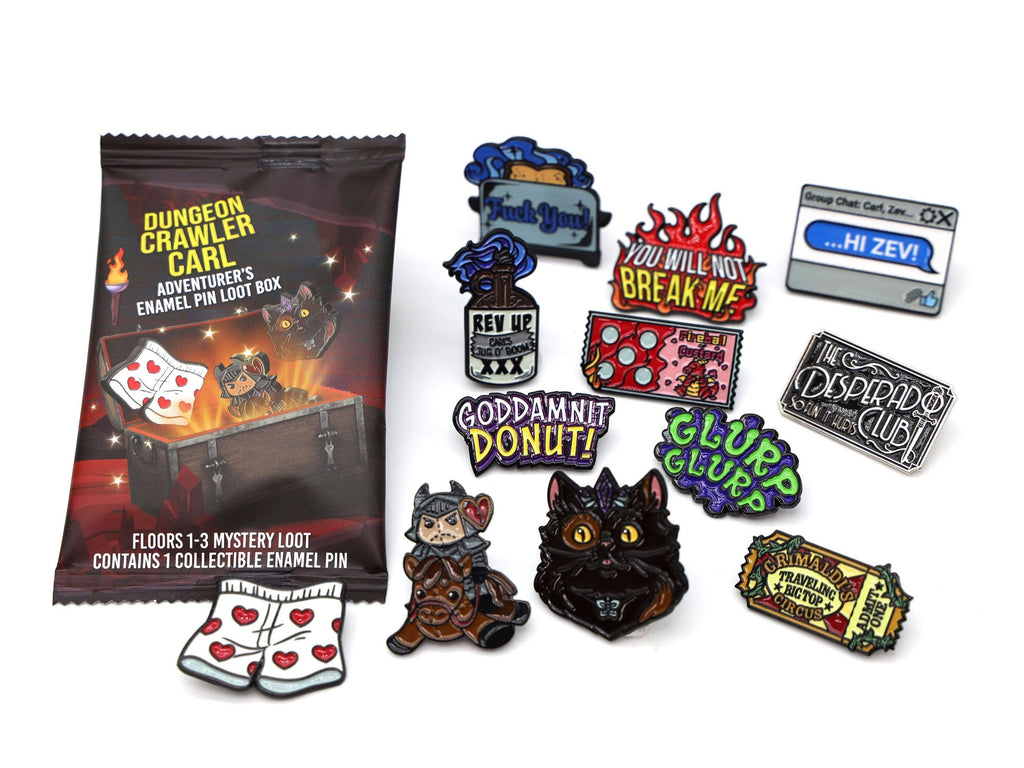 Dungeon Crawler Carl Adventurer's Pin Loot Box: Floors 1-3